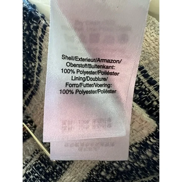 DKNY Tweed Striped Blazer Jacket 8 - Picture 15 of 16